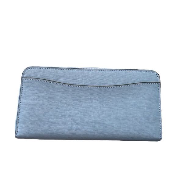 Kate Spade New York Morgan Zip Around Continental Wallet Kingfisher Blue - Picture 2 of 7